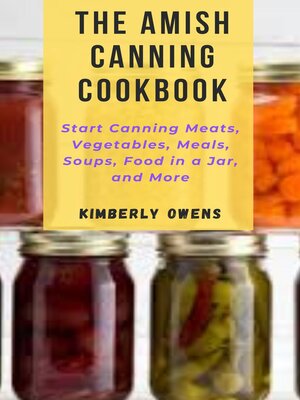 cover image of The Amish Canning Cookbook